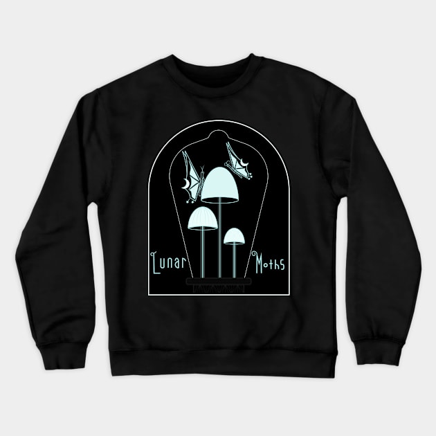 Lunar Moths Crewneck Sweatshirt by Lunalora